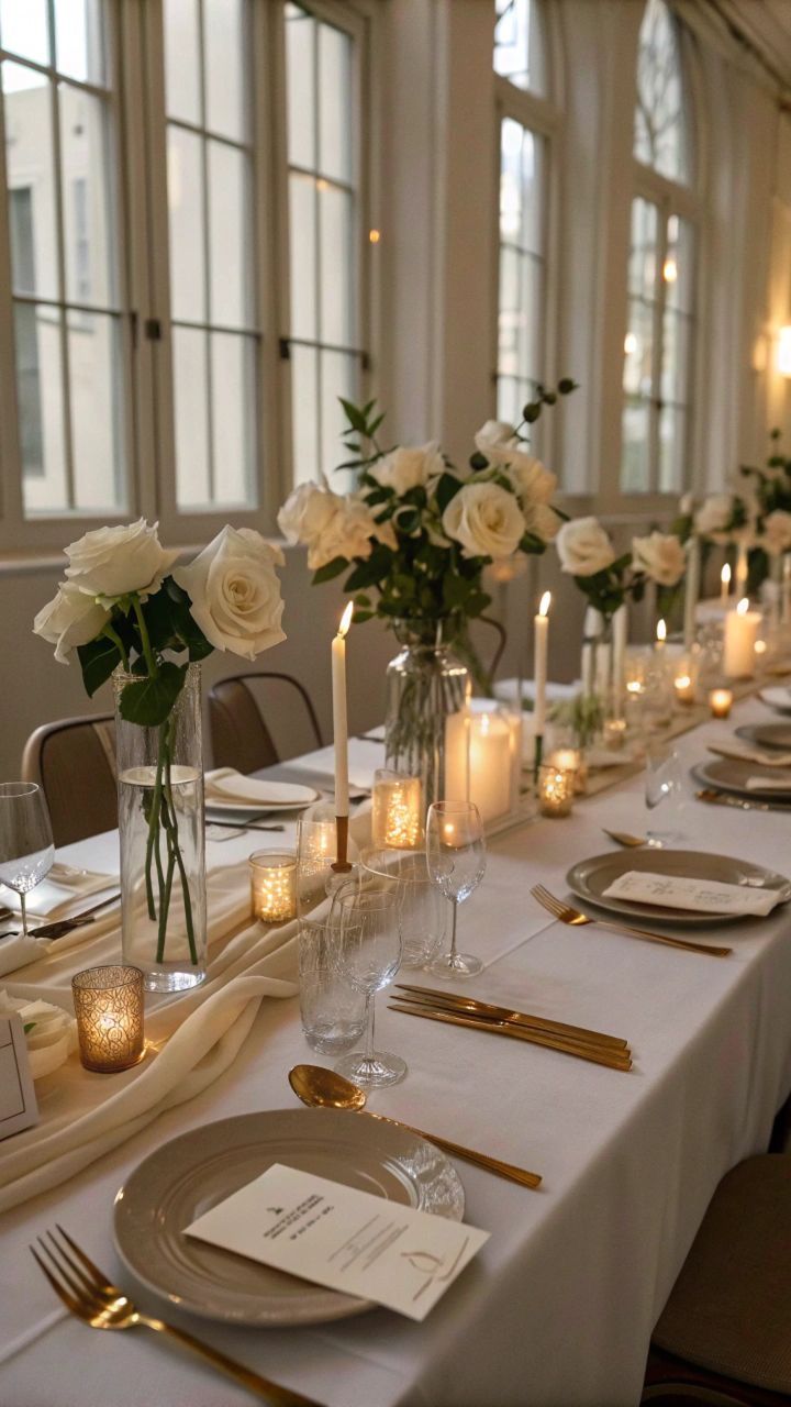 Elegant Table with Candles